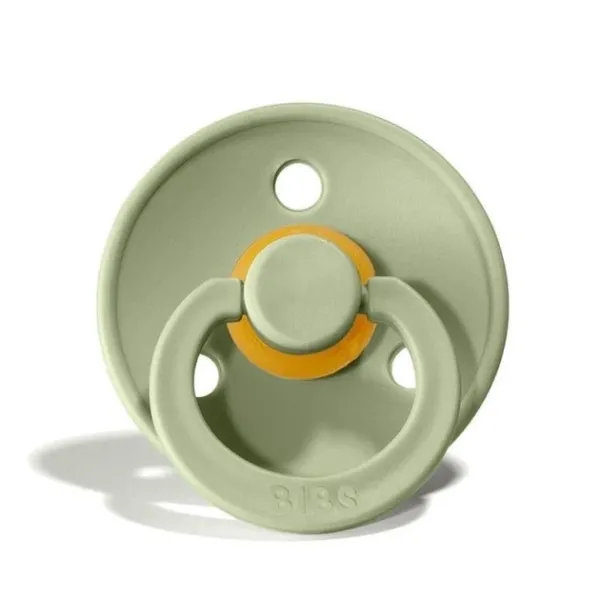 Пустушка Bibs 6-18 m Colour Latex Round (кругла) Sage