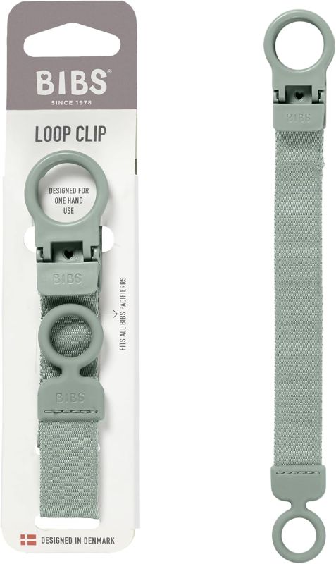 Тримач BIBS Pacifier Clip Loop - Sage