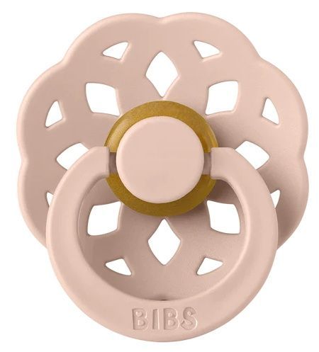 Cоска BIBS 0-6 міс Boheme Latex Round (кругла) - Blush