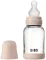 Скляна  BIBS Baby Glass Bottle дитяча пляшечка з силіконовою соскою - 120 ml -  Blush