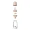 Скляна  BIBS Baby Glass Bottle дитяча пляшечка з силіконовою соскою - 120 ml -  Blush