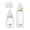 Повний комплект дитячих пляшечок BIBS Anti-Colic Round Silicone 150 ml/ 270 ml – Ivory (+0m, +2m, +4m)