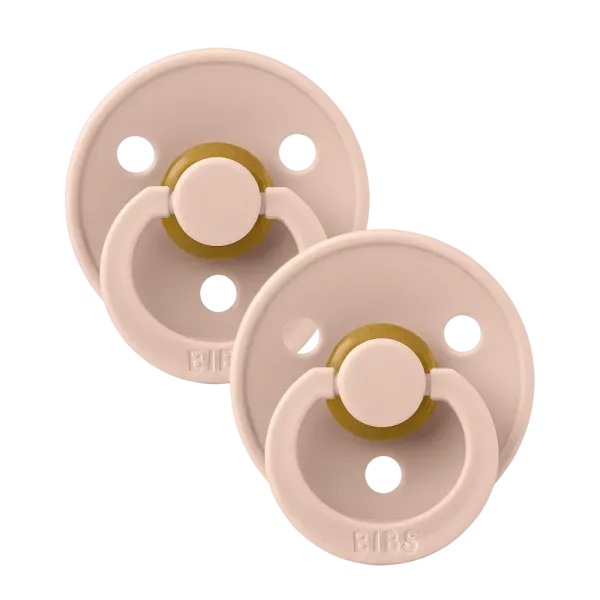 Пустушка 0-6 m Colour 2 PACK  Latex Round (кругла) – Blush  (2 в упаковці)