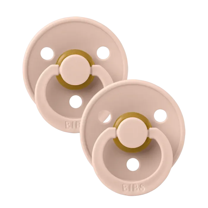 Пустушка 0-6 m Colour 2 PACK  Latex Round (кругла) – Blush  (2 в упаковці)