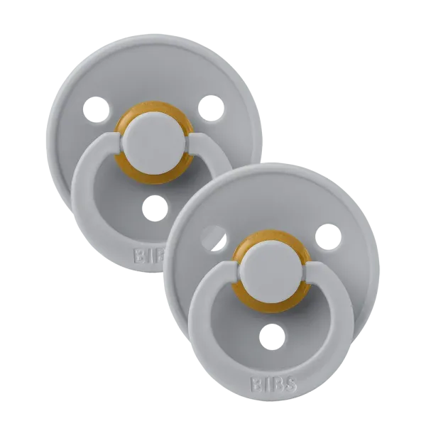Пустушка BIBS 0-6 міс Latex Round Cloud /Cloud 2 шт