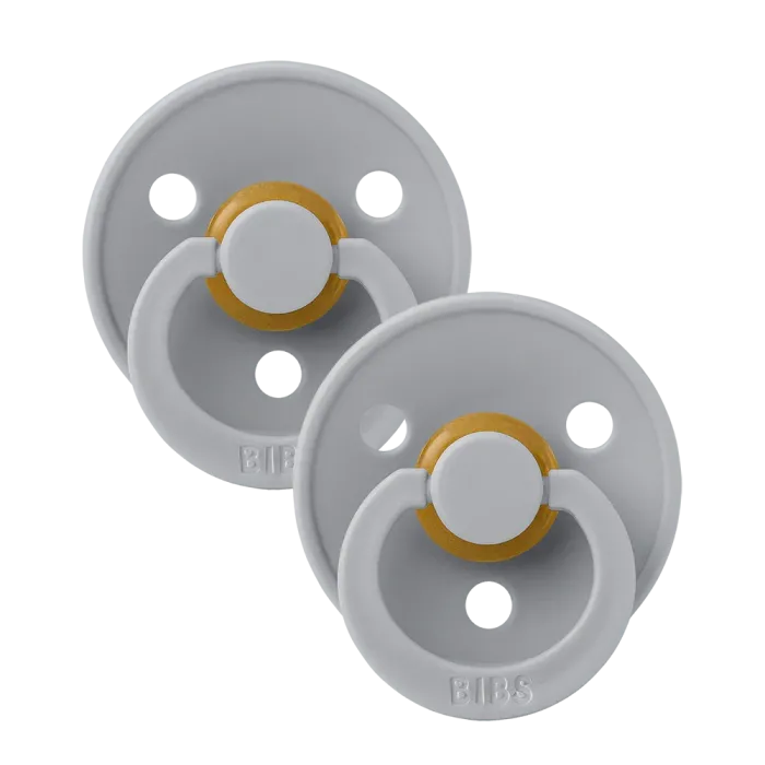 Пустушка BIBS 0-6 міс Latex Round Cloud /Cloud 2 шт