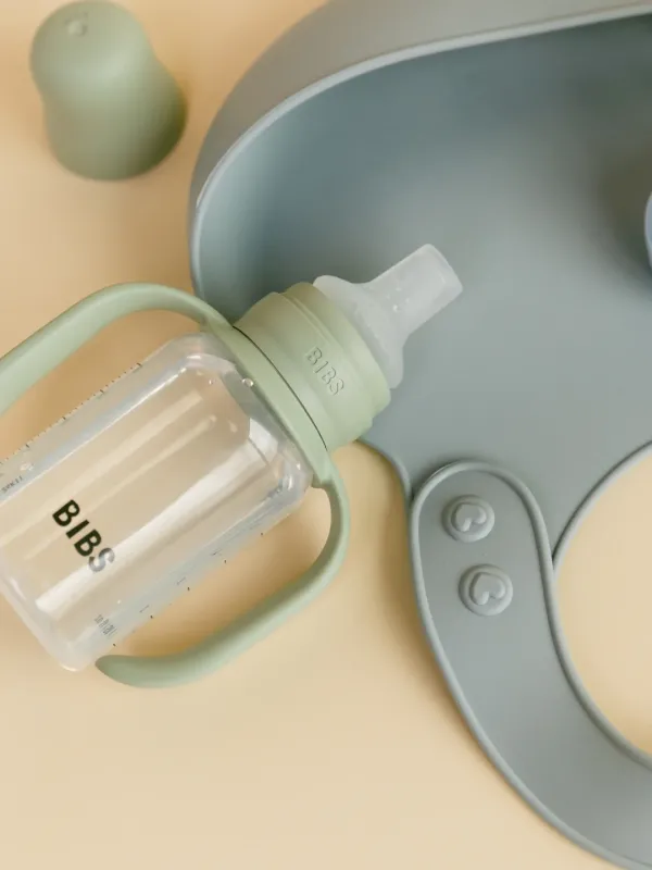 Дитяча пляшечка непроливайка з носиком BIBS Baby Sippy Bottle Spout Silicone Sage 150 ml