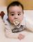 Пустушка BIBS 0-6 m Pacifier Colour Holiday Bow Latex Round (кругла) – Ivory Plum