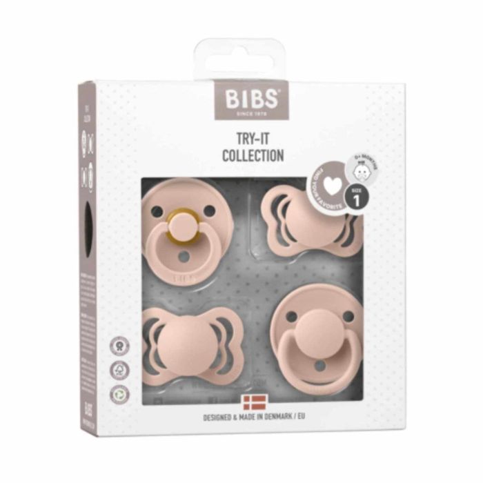 Набір Try It сосок BIBS 0-6 міс Collection Blush від народження
