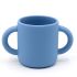 Силиконовая кружка с двумя ручками Powder Blue