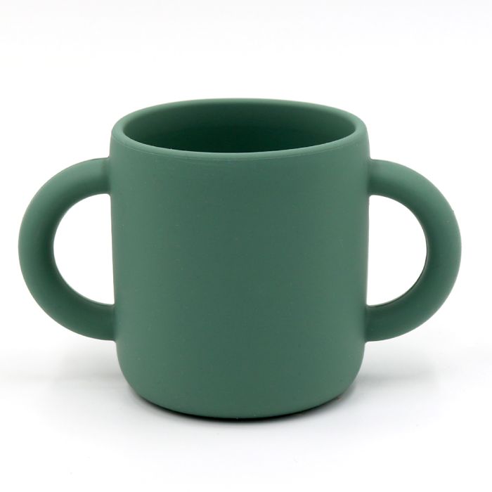 Силіконовий кухоль з двома ручками Oil Green