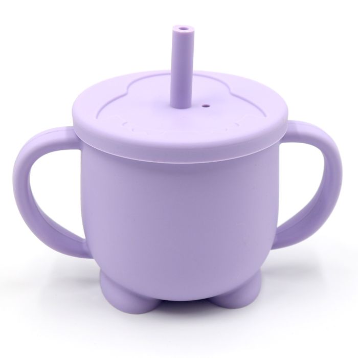 Силіконовий поїльник-непроливайка - Пінгвін, Pastel Lilac