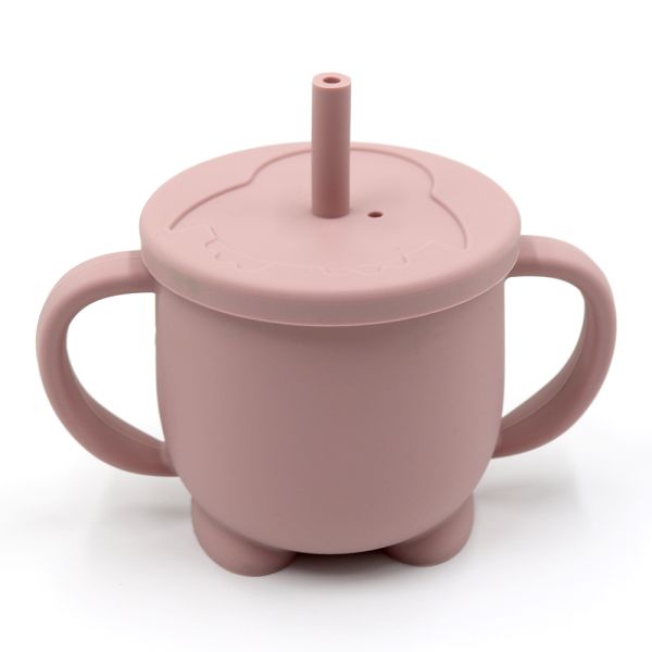 Силіконовий поїльник-непроливайка - Пінгвін, Pale Mauve