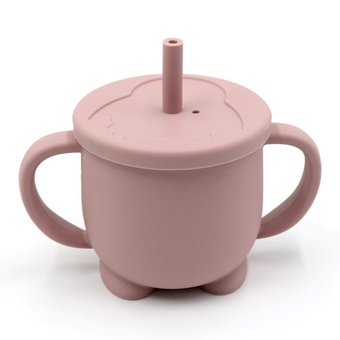 Силіконовий поїльник-непроливайка - Пінгвін, Pale Mauve