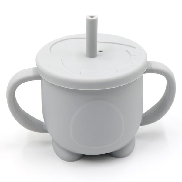 Силіконовий поїльник-непроливайка - Пінгвін, Light Gray