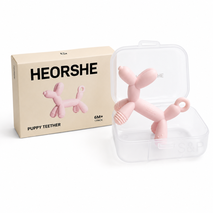 Силіконовий гризунець HEORSHE Puppy Pink