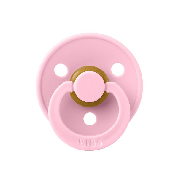 Соска пустушка BIBS 0-6 m Colour Latex Round - Baby Pink