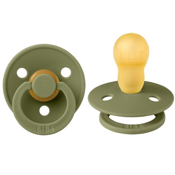 Пустушка BIBS 18+  міс Colour Latex Olive Хакі
