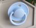 Пустушка BIBS 0-36 мiс De Lux Silicone Round - Baby Blue