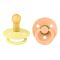 Пустушки BIBS 0-6 мес Colour Latex Round (кругла) - Sunshine/Peach Sunset, 2 шт
