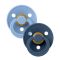 Соска BIBS 0-6 мес Colour Latex Round (кругла) - Dusty Blue/Steel Blue, 2 шт