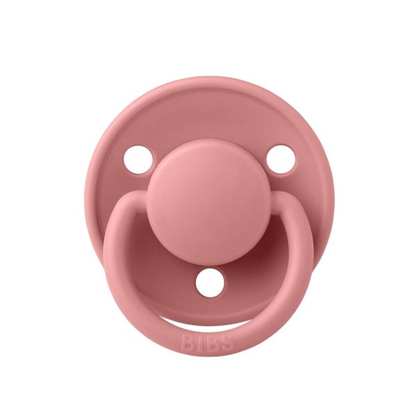 Соска BIBS 0-36 мес De Lux Silicone Dusty Pink