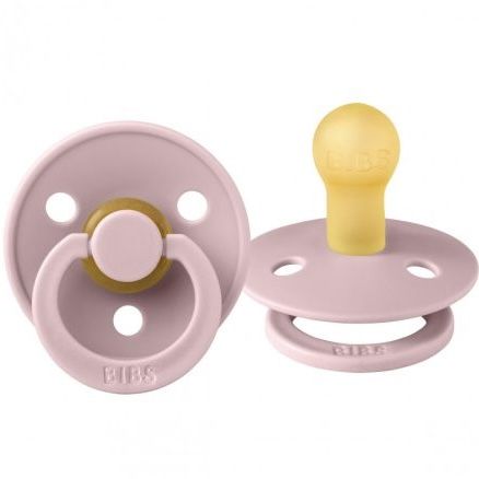 Пустушка BIBS0-6 m Colour Latex Round (кругла) Pink Plum
