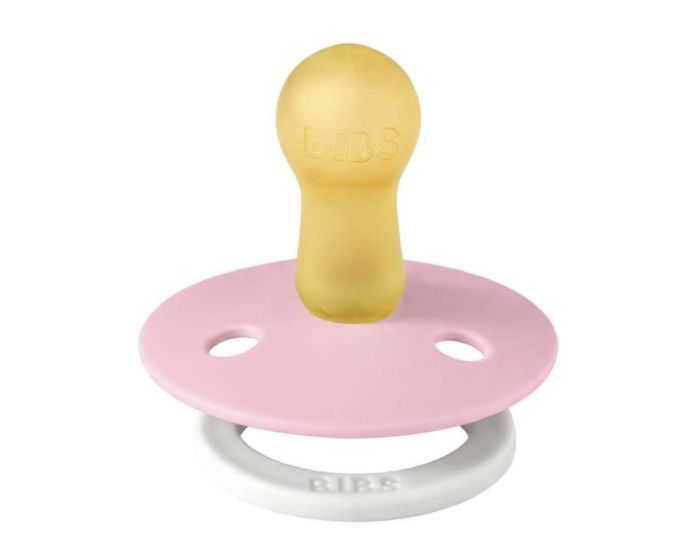Соска пустушка BIBS 0-6 m Pacifier Colour Latex Size 1 Baby Pink GLOW