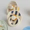 Соска BIBS 0-6 m  Colour Studio Latex (кругла) Pin- Ivory / Steel Blue Mix