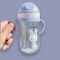 Поїльник з силіконовою трубочкою Rabbit, фіолетовий