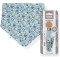 Набір нагрудник BIBS x Liberty Bandana Bib – Chamomile Lawn Baby Blue та тримач