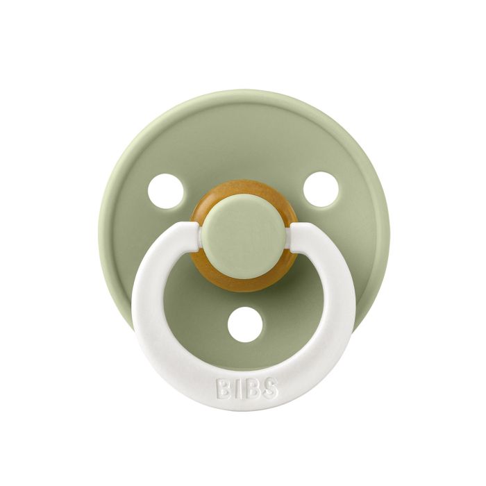 Пустушка BIBS  0-6 міс Latex Round (кругла) Sage GLOW
