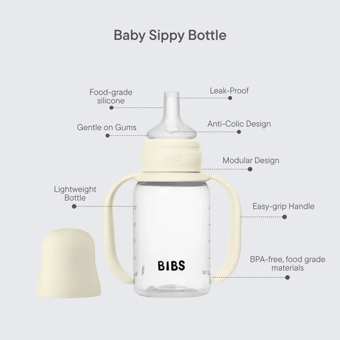 Дитяча пляшечка непроливайка з носиком BIBS Baby Sippy Bottle Spout Silicone Blush 150 ml