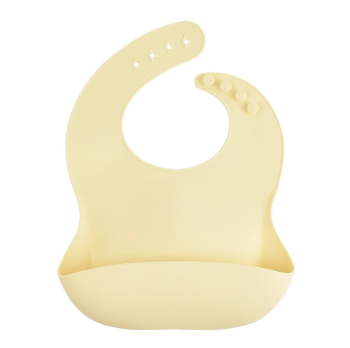 Силіконовий нагрудник Pastel Yellow
