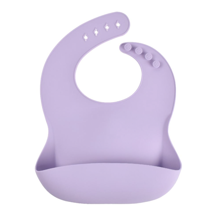Силіконовий нагрудник Pastel Lilac
